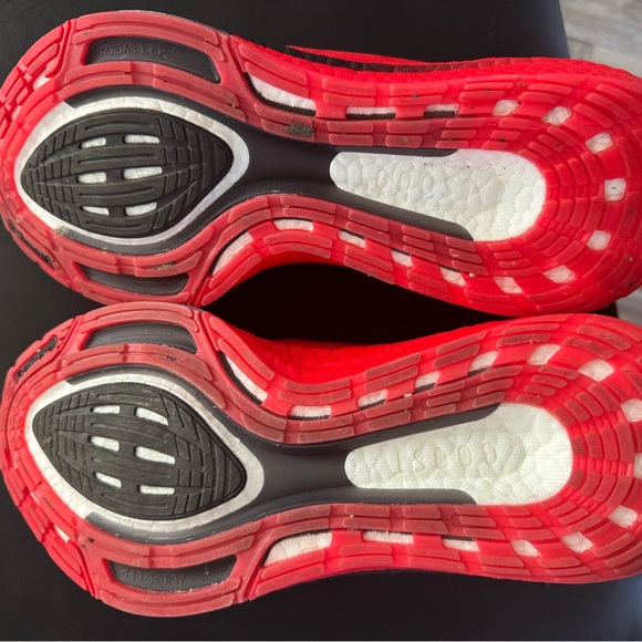 Adidas Red and Black Running Shoes. Worn 3 times - Picture 4 of 5